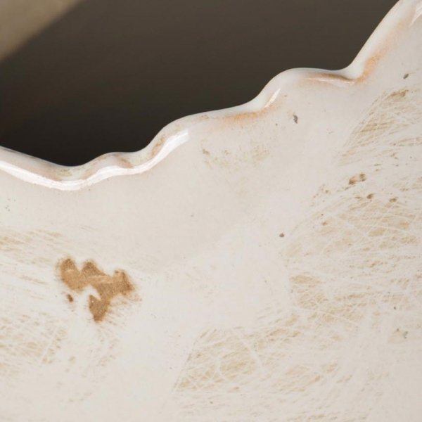 Osłonka ceramiczna Belldeco w kształcie jajka kremowa – dekoracja wielkanocna