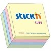 Bloczek samoprzylepny 76x76mm 400k mix 4 kolorów pastelowych STICK`N 21013