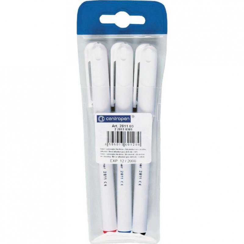 Cienkopis art Liner 2811 (3szt.) czany,czerwony,niebieski CENTROPEN