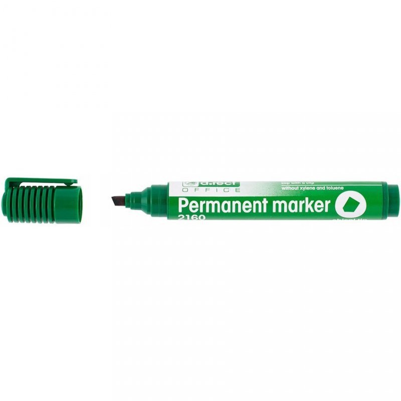 Marker permanentny 2160 zielony ścięta końcówka 101124 D.RECT