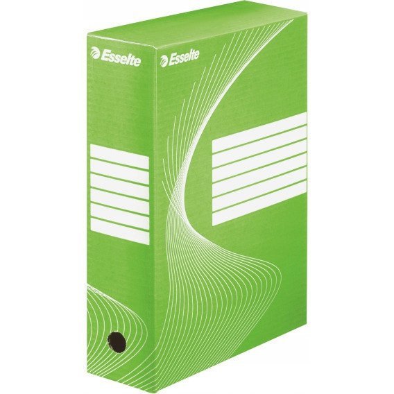 Pudło archiwizacyjne na dokumenty 100mm Standard zielone 128424 ESSELTE