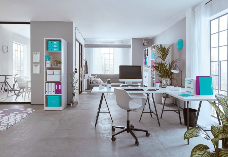 Pudełko z przegródkami LEITZ C&S duże turkusowe 60580051