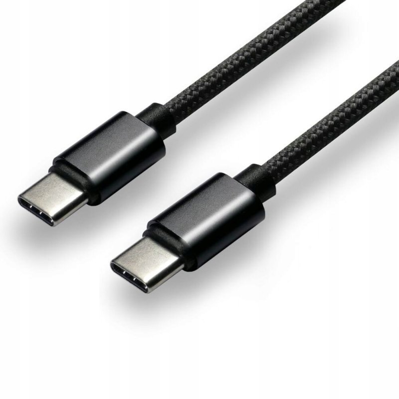 Kabel USB-C -&gt; USB-C 1m 5A 100W 10Gbps czarny EVERACTIVE (CBS-1CCD)