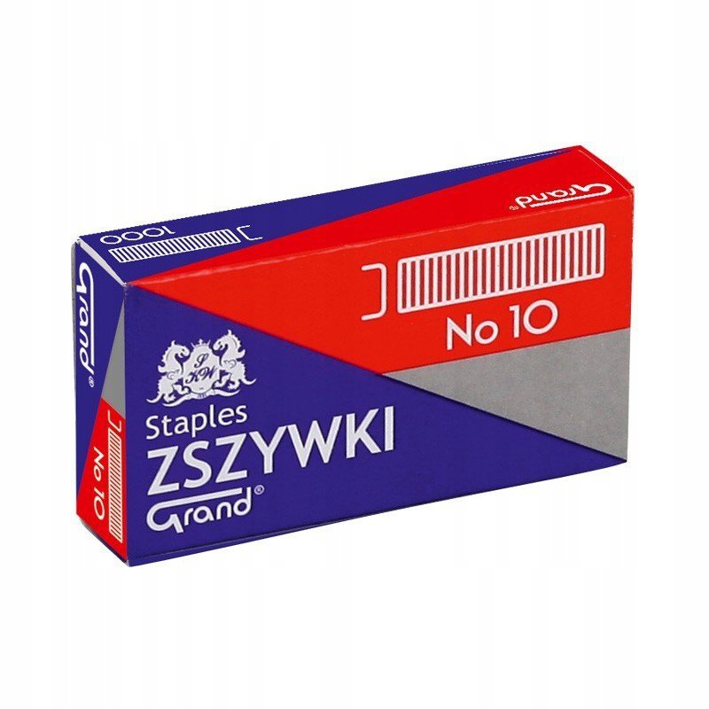 Zszywki biurowe 24/6 369 (10 paczek x 1000 sztuk) do zszywaczy 110-1388 GRAND