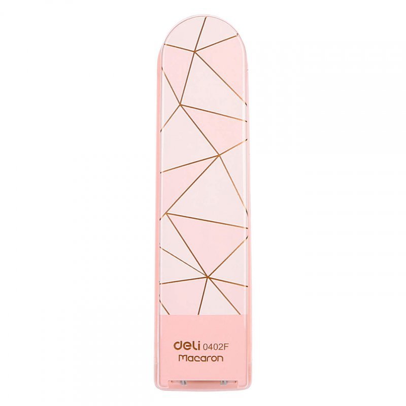 Zszywacz 25 kartek 24/6 26/6 MACARON różowy 0402F PINK DELI
