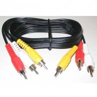 Audio/video kabel Cinch(3x)-Cinch(3x), M/M20m, No Name
