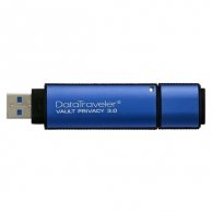 Kingston USB Flash Memory DataTraveler Vault, 3.0, 32GB, Data Traveler Vault Privacy, niebieski, DTVP30/32GB