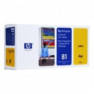 HP oryginalna głowica drukująca C4953A, No.81, yellow, HP DesignJet 5000, PS, UV, 5500, PS, UV
