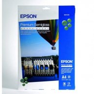 Epson Premium Semigloss Photo, foto papier, półpołysk, biały, Stylus Photo 880, 2100, A4, 251 g/m2, 20 szt., C13S041332, atrament