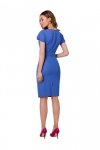 Stylove S336 Sukienka ołówkowa z paskiem - niebieska