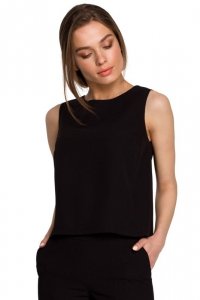 Stylove S257 Bluzka bez rękawów - czarna