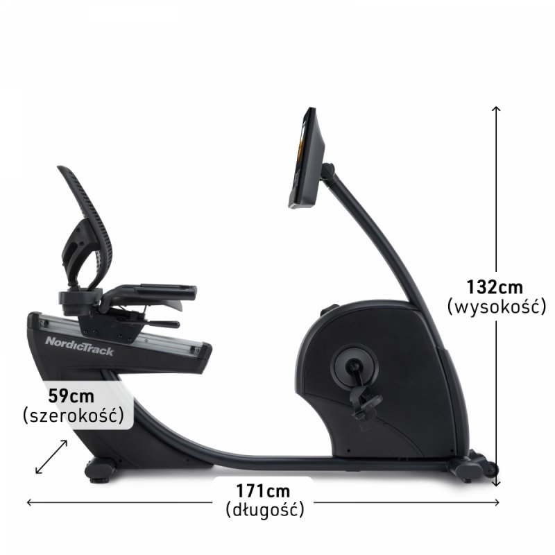 Rower programowany poziomy NordicTrack G10 + członkostwo iFit na 1 rok