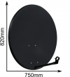 CZASZA ANTENA 80 CM CIEMNA (COR-800SAE-C)