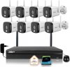 Zestaw monitoringu IP Dahua 8 Kamer WI-FI 5MPx aktywne odtraszanie LED IR do 30m