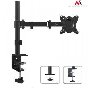 Uchwyt biurkowy do monitora Maclean MC-690N 13-27 8kg czarny VESA 75x75 oraz 100x100