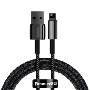 Kabel Baseus Tungsten Gold USB-A - Lightning 2m czarny