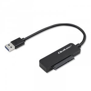 Kabel adapter Qoltec SATA | Przejściówka na dysk SSD HDD 2.5 | USB 3.0 | Super speed 5Gb/s | 2TB