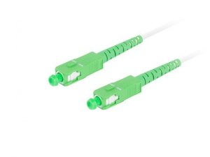 Patchcord światłowodowy Lanberg SM SC/APC-SC/APC SIMPLEX 3.0mm G657B3 15m biały