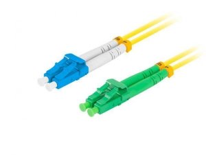 Patchcord światłowodowy Lanberg SM LC/UPC-SC/APC DUPLEX 3.0MM LSZH G657A1 0.5m żółty