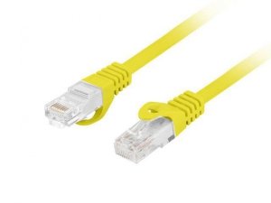 Patchcord Lanberg UTP kat.6 3m LSZH CU fluke passed żółty