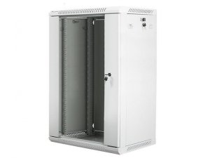 Szafa instalacyjna Rack wisząca 19 18U 600x450 szara Lanberg (flat pack)