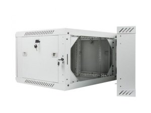 Szafa instalacyjna Rack dwusekcyjna wisząca 19 6U 600x600 szara Lanberg (flat pack)