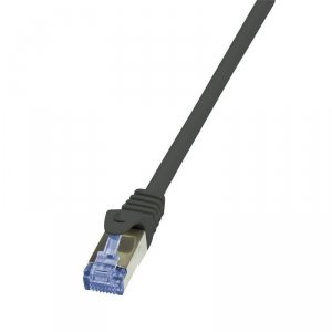 Patchcord LogiLink CQ4033S Cat.6A/7 600 MHz S/FTP PIMF 1,00m czarny