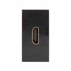 Gniazdo HDMI Maclean MCE720B pojedyncze, czarne