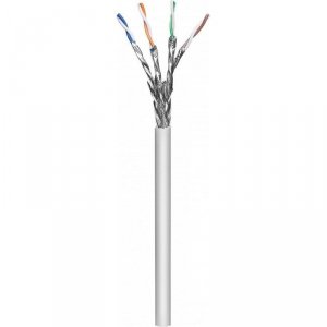Kabel instalacyjny Techly skrętka Cat6a S/FTP linka, PIMF, 100% Miedź 305m szary