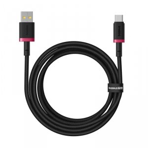 Kabel Baseus Dura USB-Typ C 60W 1m (czerwono-czarny)