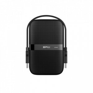 Dysk zewnętrzny HDD Silicon Power Armor A60 (1TB; 2.5; USB 3.2; 5400 obr/min; Black; SP010TBPHDA60S3A)