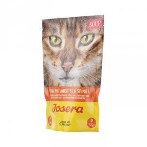 JOSERA Zupa kurczak z marchwią i szpinakiem - mokra karma dla kota - 70 g
