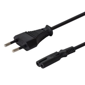 Kabel SAVIO  CL-105 (2-Pin  - Euro ; 3m; kolor czarny)