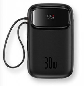 Powerbank Baseus Qpow 2 10000mAh 30W 2xUSB-C (czarny)