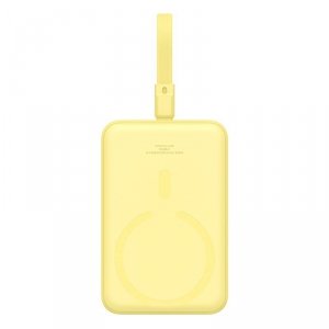 Powerbank Baseus Magnetic Mini Air Wireless 10000mAh 20W+kabel USB C-USB C (żółty)