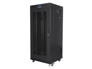 LANBERG SZAFA STOJĄCA RACK 19 27U 600X600 DRZWI PERFOROWANE LCD CZARNA (FLAT PACK) FF01-6627-23BL