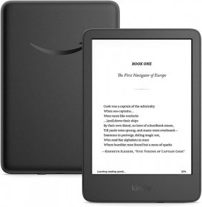 Ebook New Kindle (11th Generation) - 2024 release 6 glare-free 16GB Wi-Fi (Without Lockscreen Ads) Black (WYPRZEDAŻ)