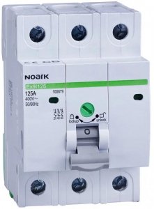 ROZŁĄCZNIK IZOLACYJNY, SZER. 3 MODUŁY, 3P, 100A, Ex9I125 3P 100A Noark 100878