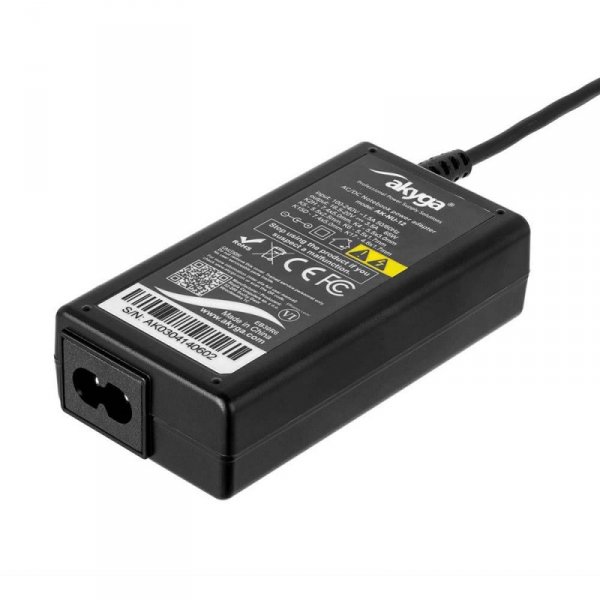 Zasilacz sieciowy Akyga AK-NU-12 do notebooka uniwersalny 65W 6 wtyczek 1.2m