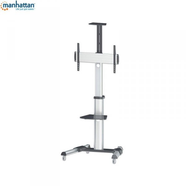 Stojak mobilny LCD/LED Manhattan 37&quot;-70&quot;, 50kg, regulowany z półką