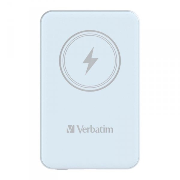 Powerbank Verbatim Charge &#039;n&#039; Go Magnetic Wireless 5000mAh USB-C PD 3.0 Blue