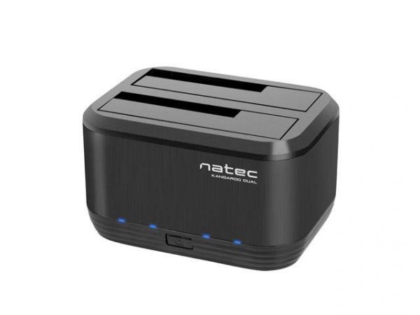 Stacja dokująca HDD/SSD Natec Kangaroo Dual SATA 2.5&quot; + 3.5&quot; USB 3.0 + zasilacz