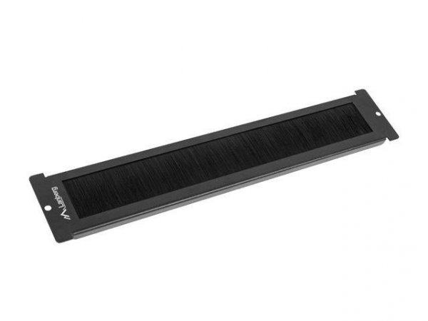 Panel szczotkowy Lanberg AK-1106-B do szafy 19&quot; stojącej FF01 Z LCD montowany w przepustach kablowych czarny