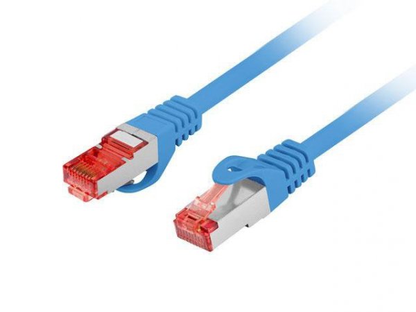 Patchcord Lanberg S/FTP kat.6 10m LSZH CU fluke passed niebieski