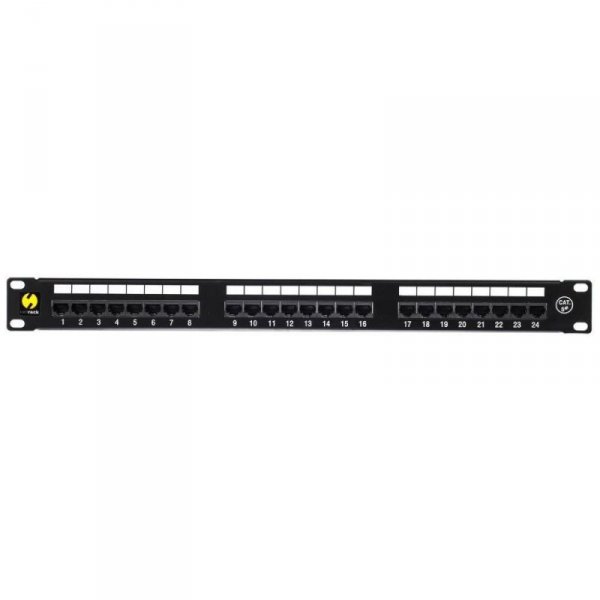 Patch panel 19&#039;&#039; Netrack 24-porty kat. 5e UTP, z półką