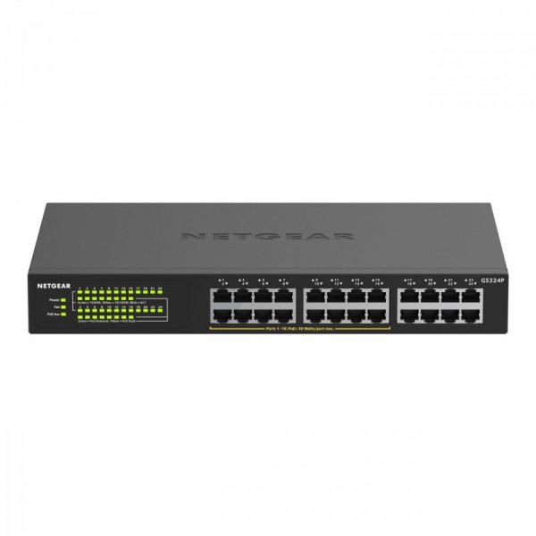 Switch niezarządzalny Netgear GS324P 24x 10M/100M/1G (16x PoE+ 190W)