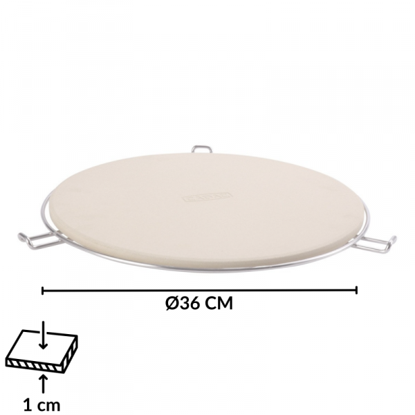 Kamień do pizzy CADAC 36cm z uchwytami do Carri&City Chef