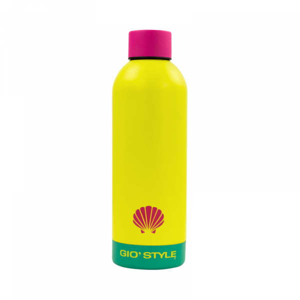 Butelka termiczna Kamai Gio Style, stal nierdzewna, żółta, pojemność 0,5L
