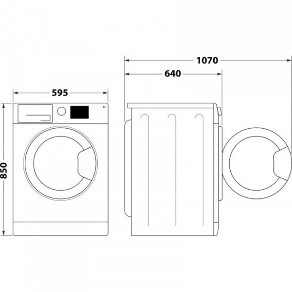 Pralka HOTPOINT AQ104D497SD EU/B N