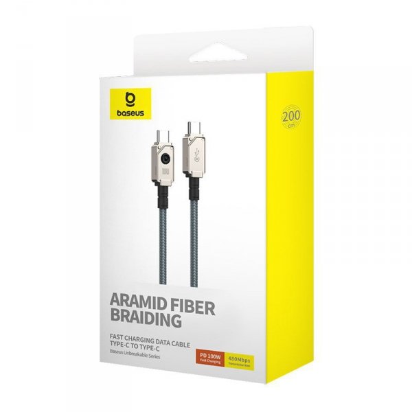 Kabel Baseus Unbreakable Typ C-Typ C 100W 1m